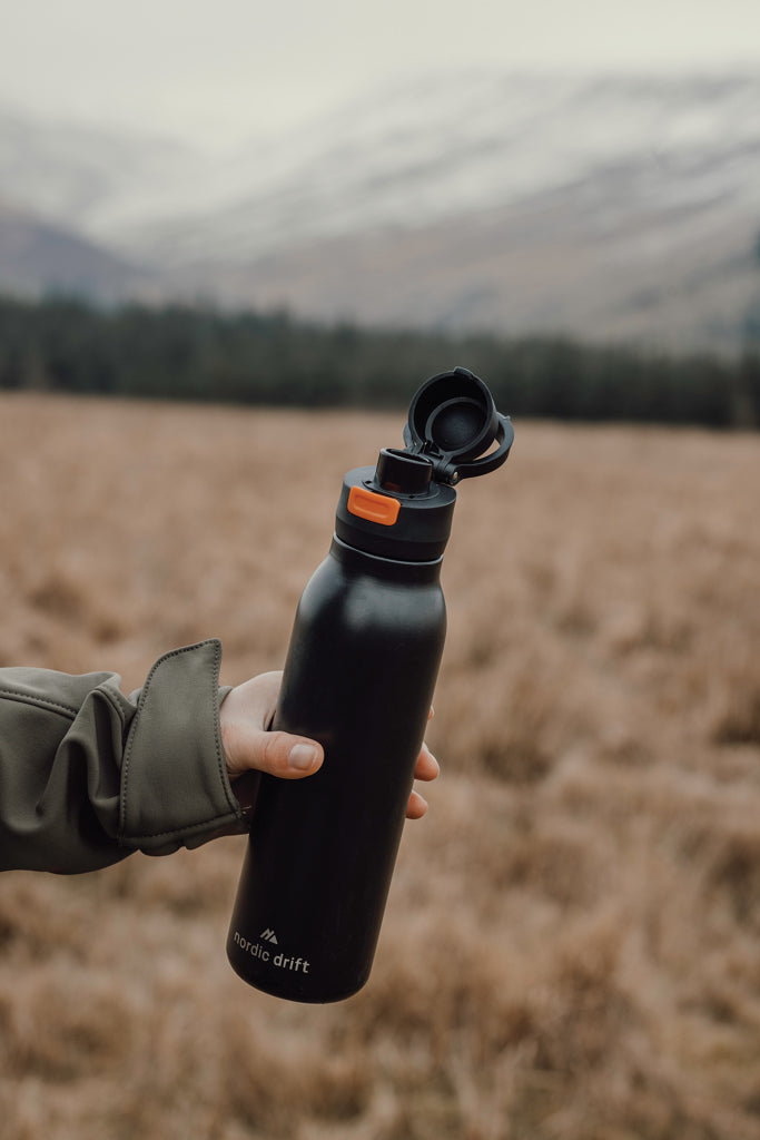 Nordic Drift Trail RCS Single Wall Water Bottle 750ml - Black