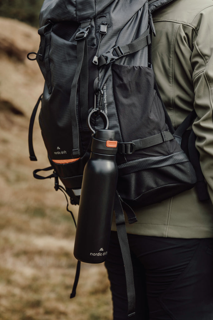 Nordic Drift Trail RCS Single Wall Water Bottle 750ml - Black
