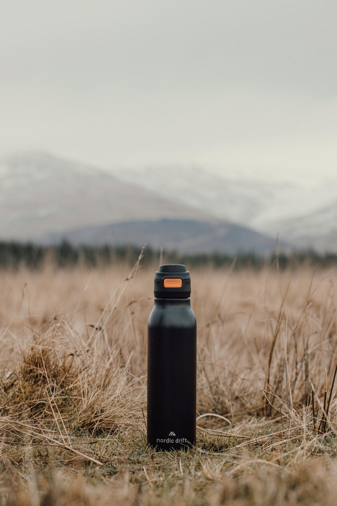Nordic Drift Trail RCS Single Wall Water Bottle 750ml - Black