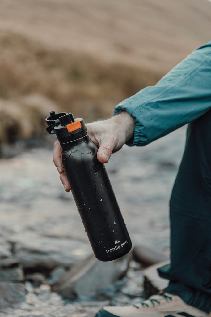 Nordic Drift Trail RCS Single Wall Water Bottle 750ml - Black
