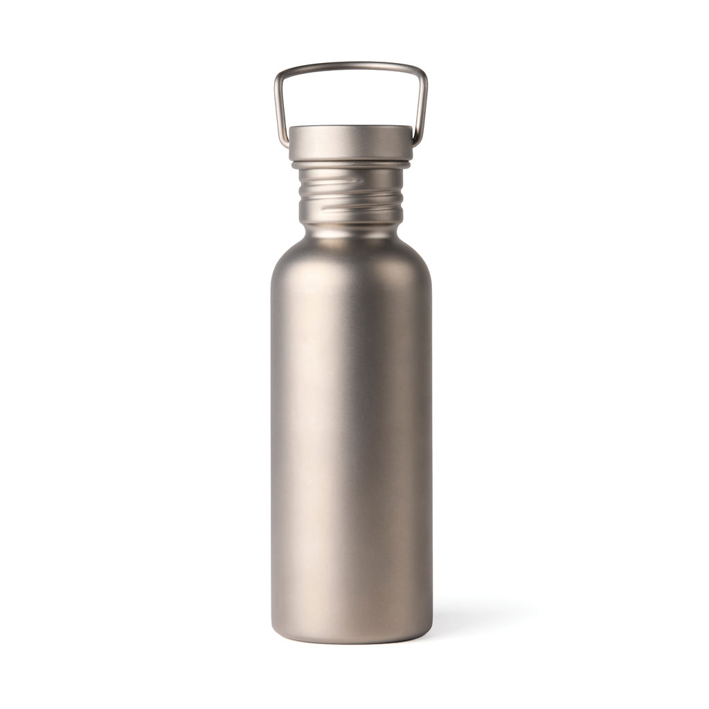Nordic Drift Trail Ultra Light Titanium 600ml Water Bottle - Silver