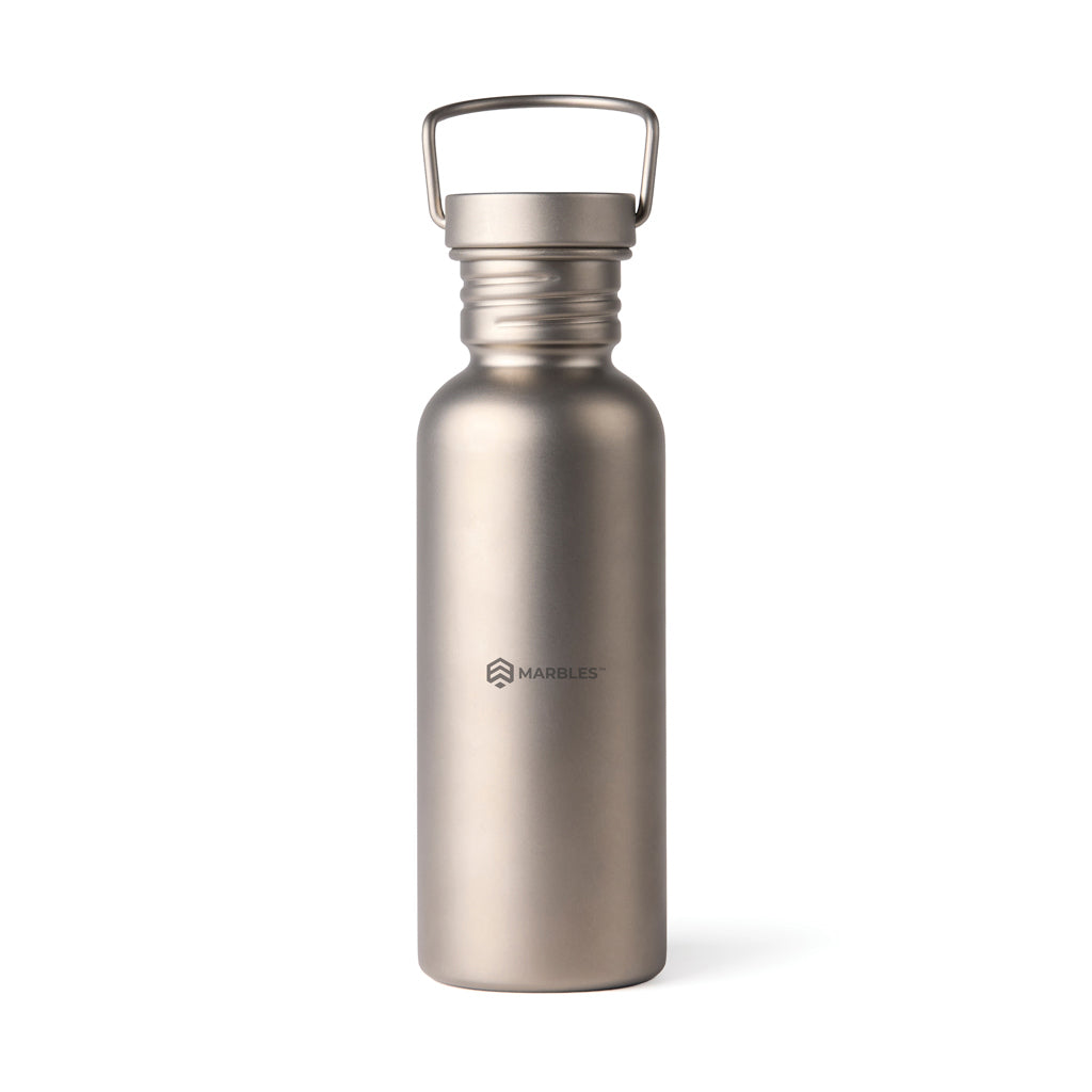 Nordic Drift Trail Ultra Light Titanium 600ml Water Bottle - Silver