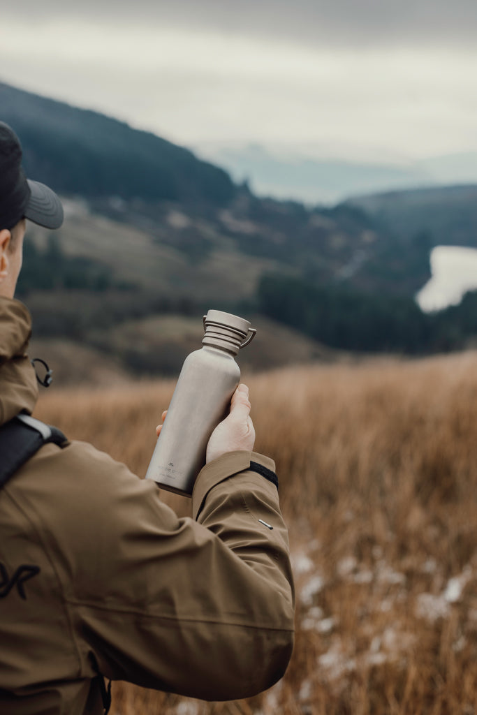 Nordic Drift Trail Ultra Light Titanium 600ml Water Bottle - Silver