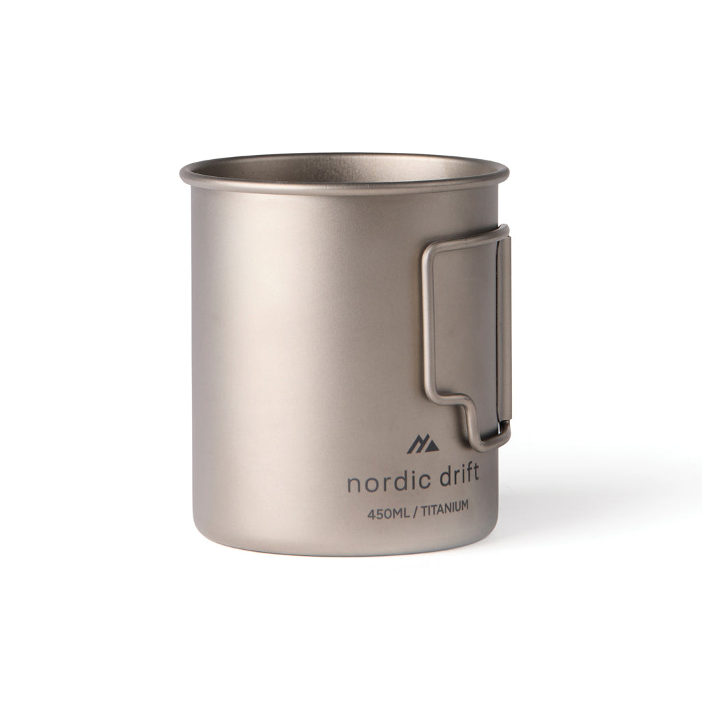 Nordic Drift Trail Ultra Light Titanium 450ml Cup - Silver