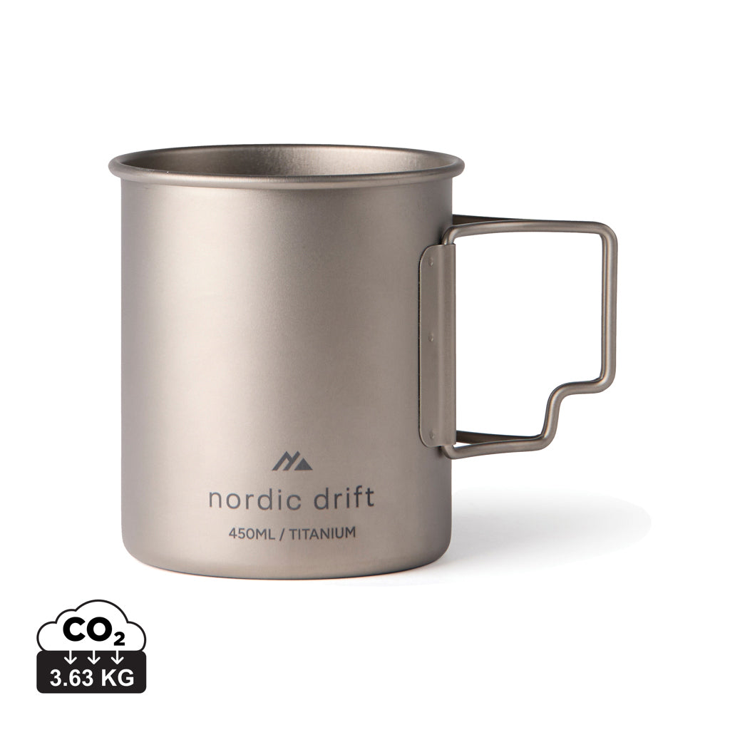 Nordic Drift Trail Ultra Light Titanium 450ml Cup - Silver