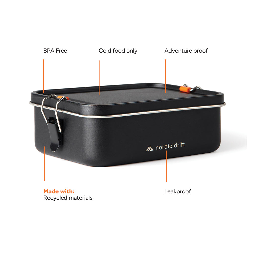 Nordic Drift Trail RCS Adventure Lunchbox 1200ML - Black