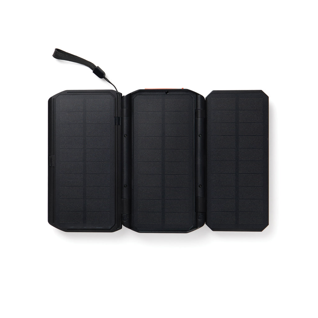 Nordic Drift Titan 10.000mAh solar powerbank with 3 panels - Black