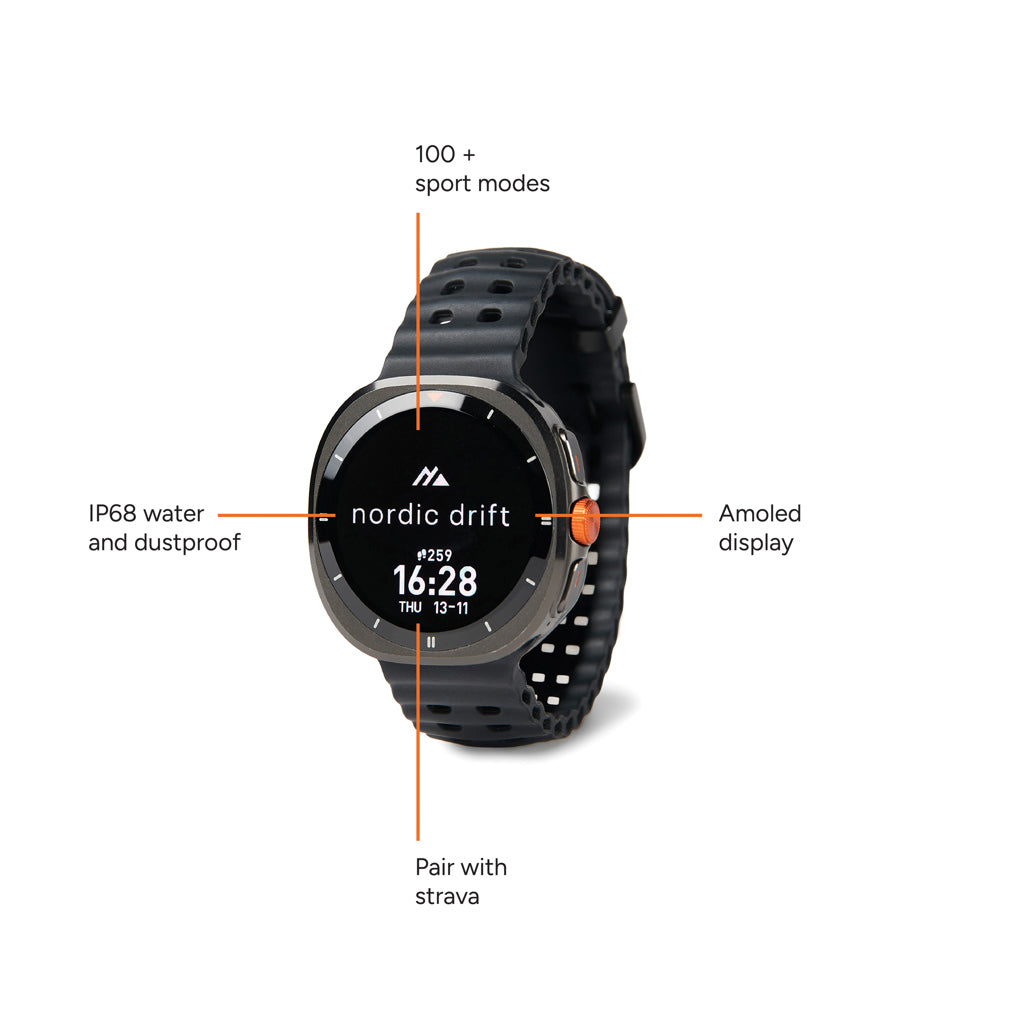 Nordic Drift Titan High performance Watch - Black