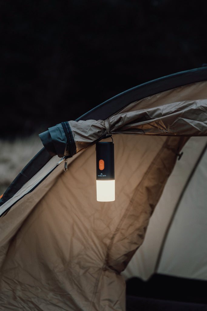 Nordic Drift Titan Portable Air pump camping light - Black