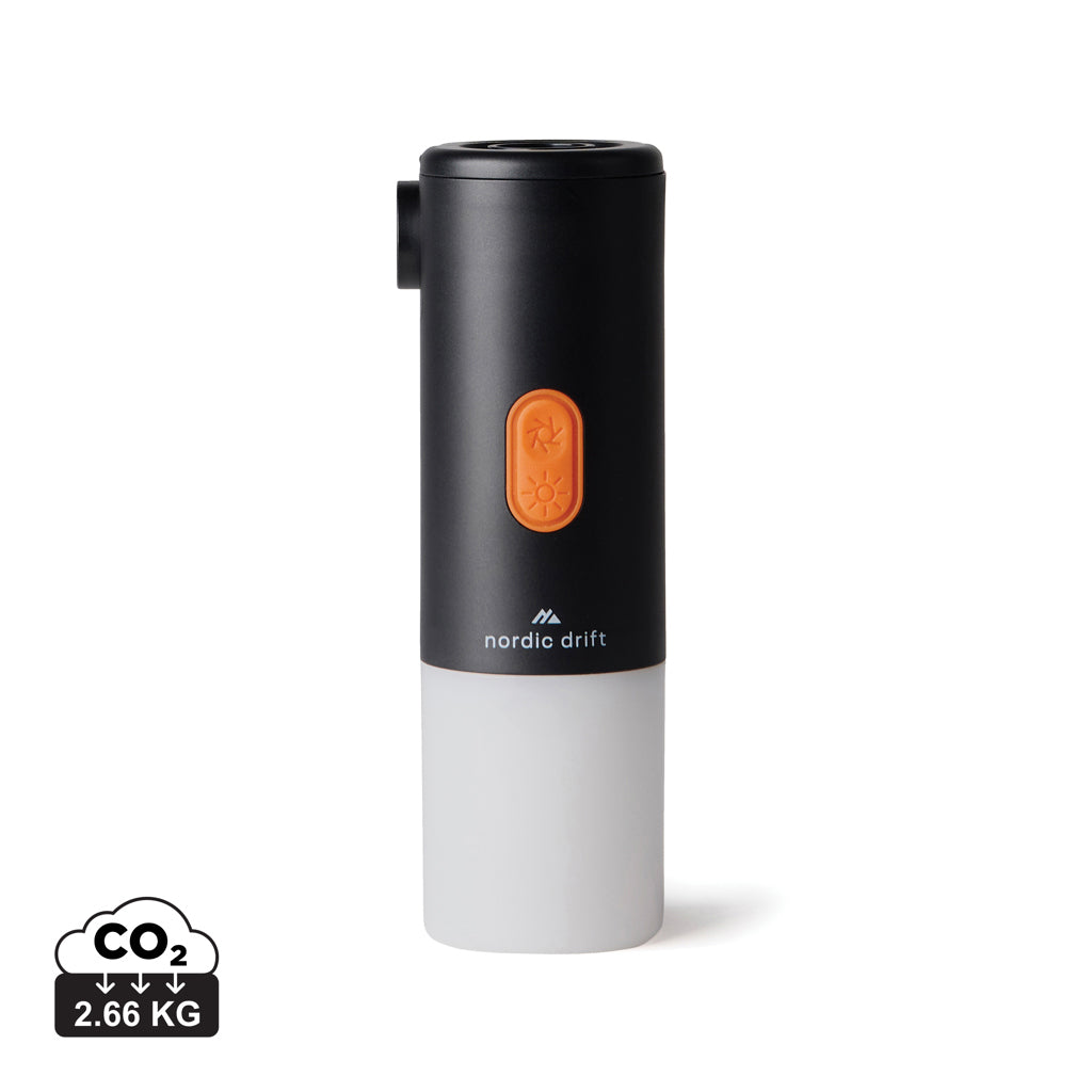 Nordic Drift Titan Portable Air pump camping light - Black