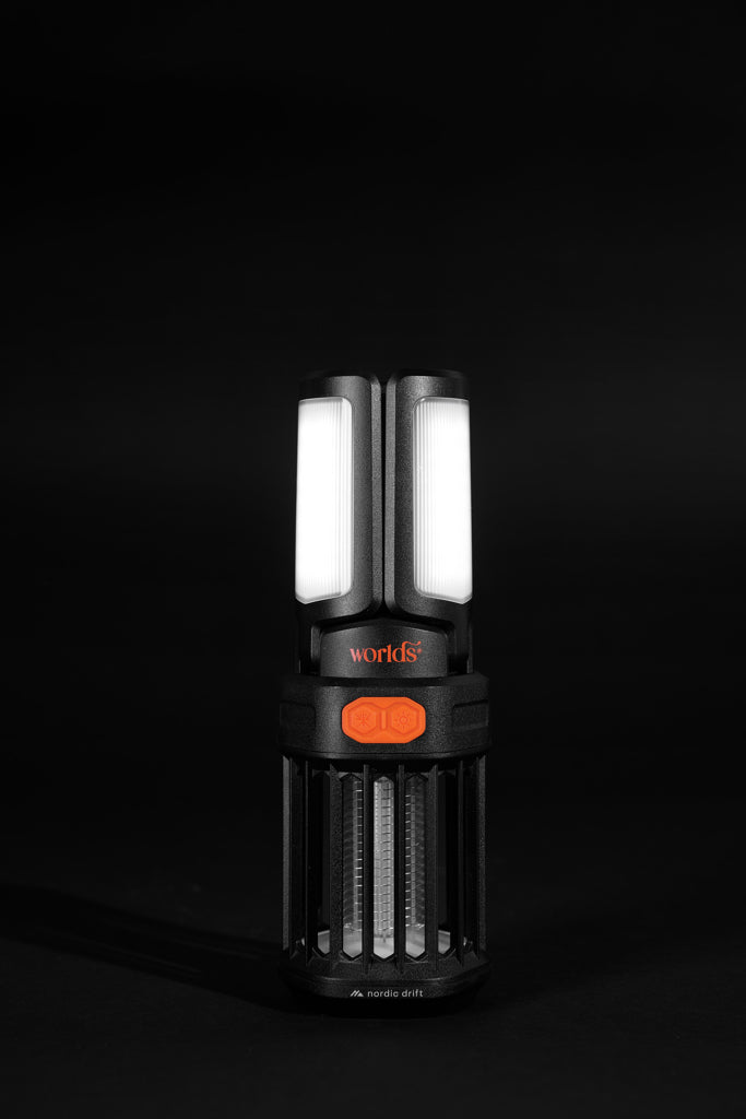 Nordic Drift Titan Portable mosquito repellent camping light - Black