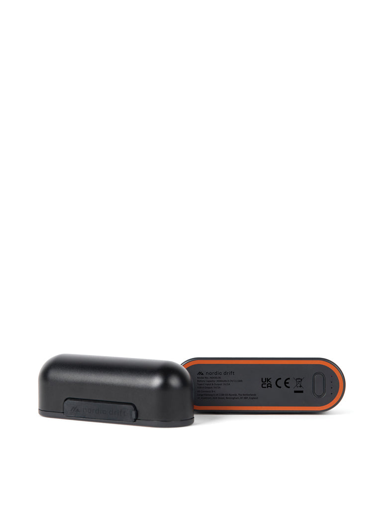 Nordic Drift Everest Hand dual warmer 6.000mAh powerbank - Black