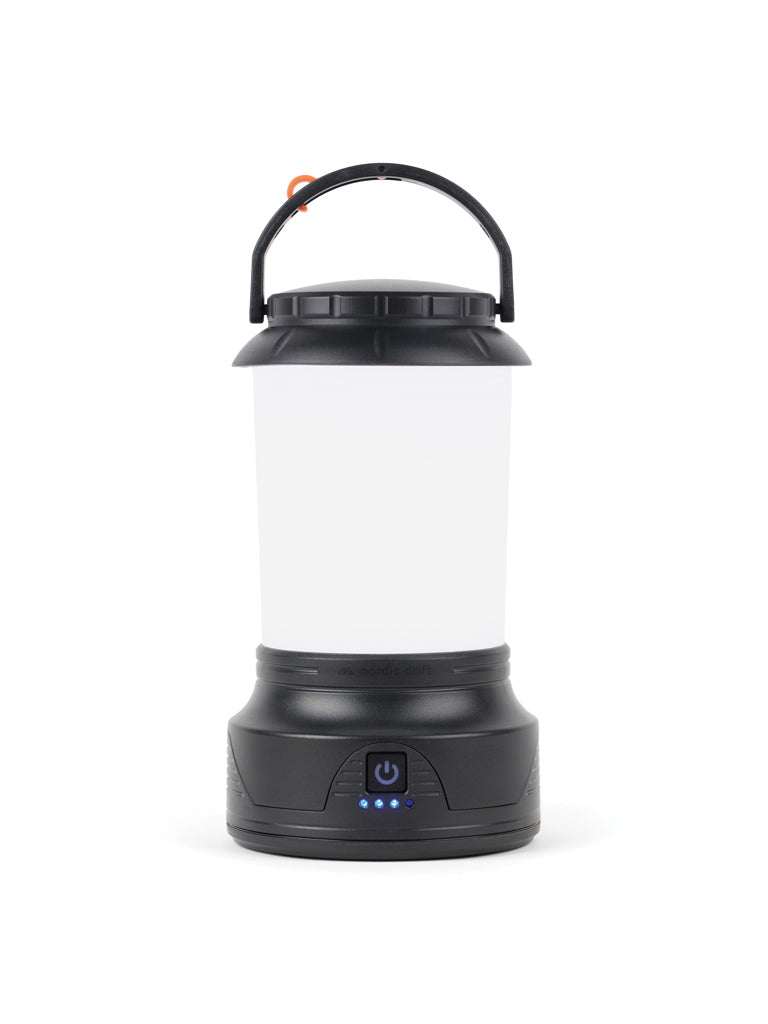 Nordic Drift Everest RCS Bright camping lantern with crank - Black