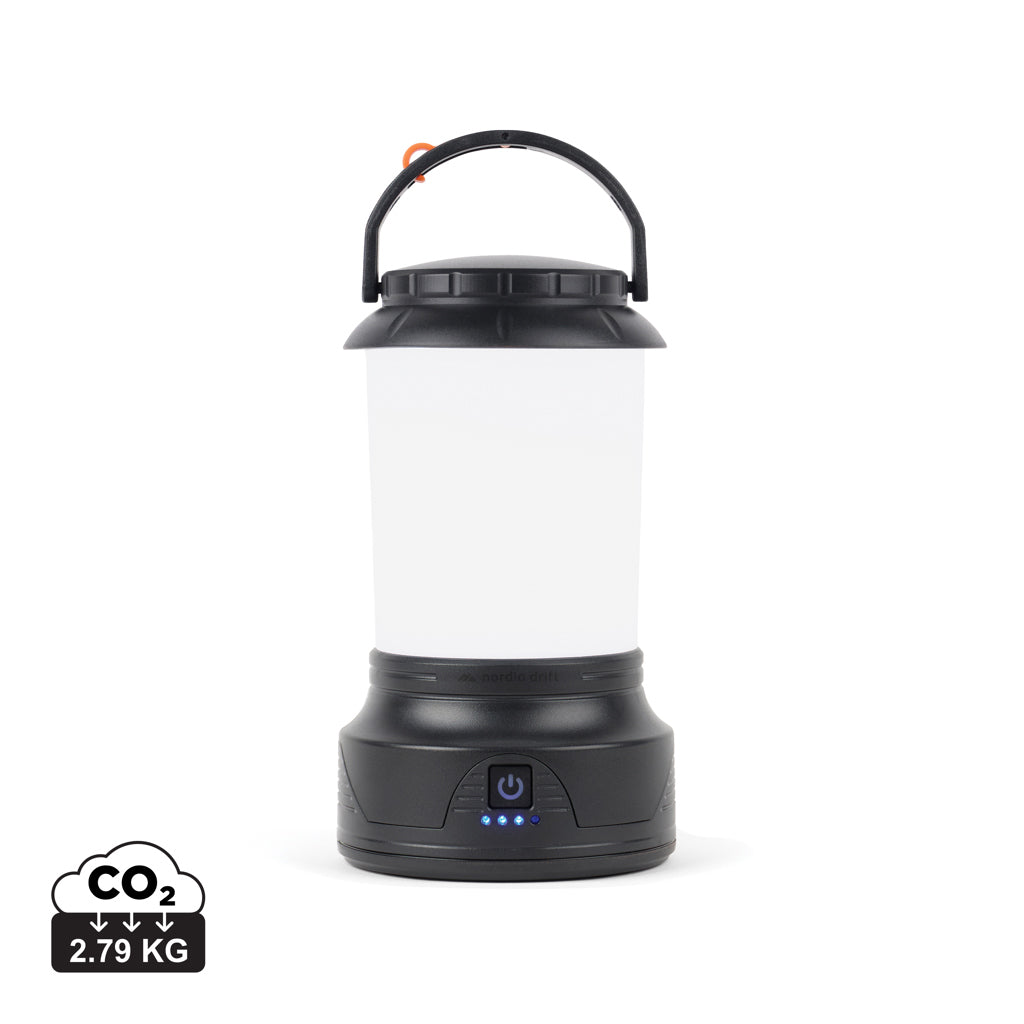 Nordic Drift Everest RCS Bright camping lantern with crank - Black