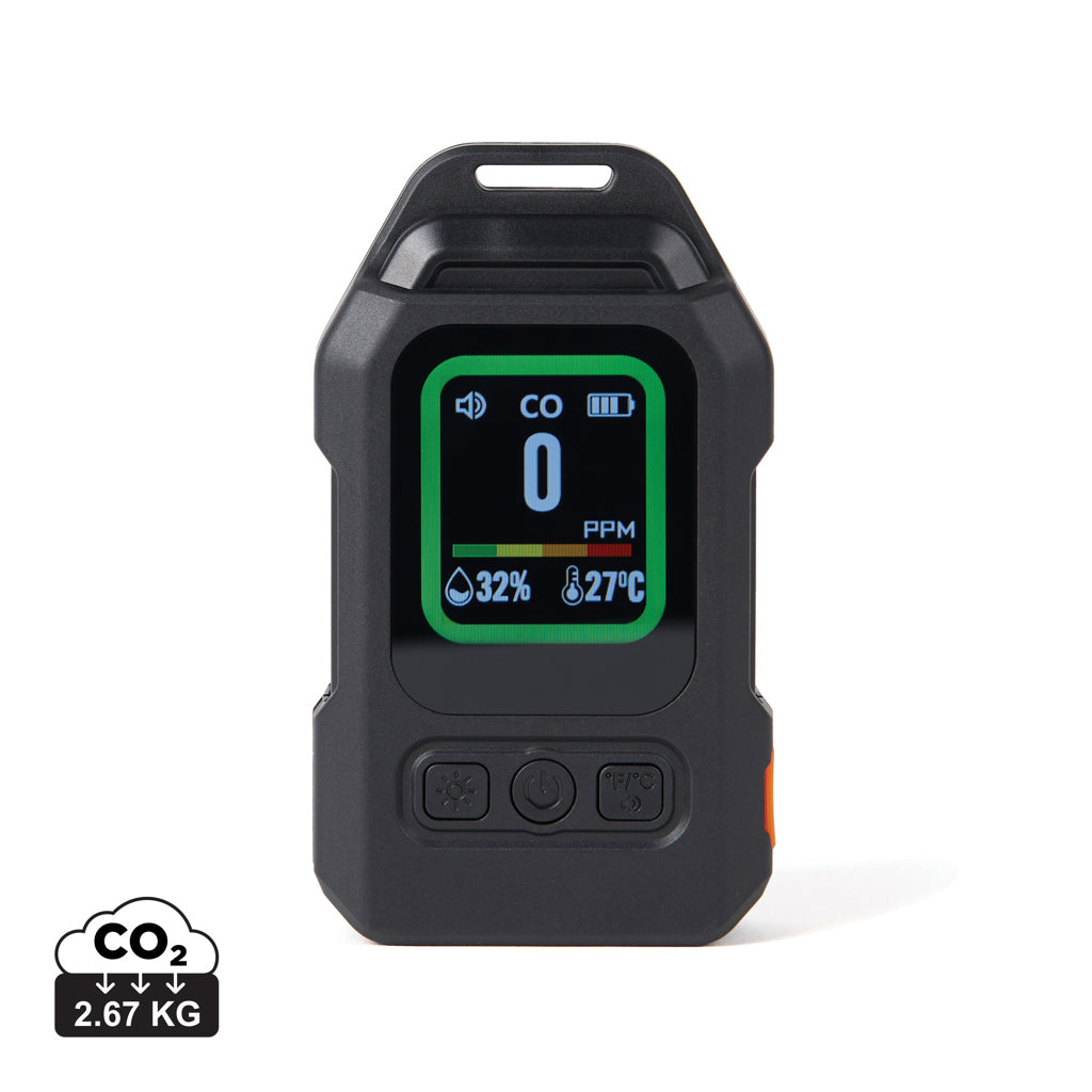 Nordic Drift Everest Portable CO detector alarm with LED - Black