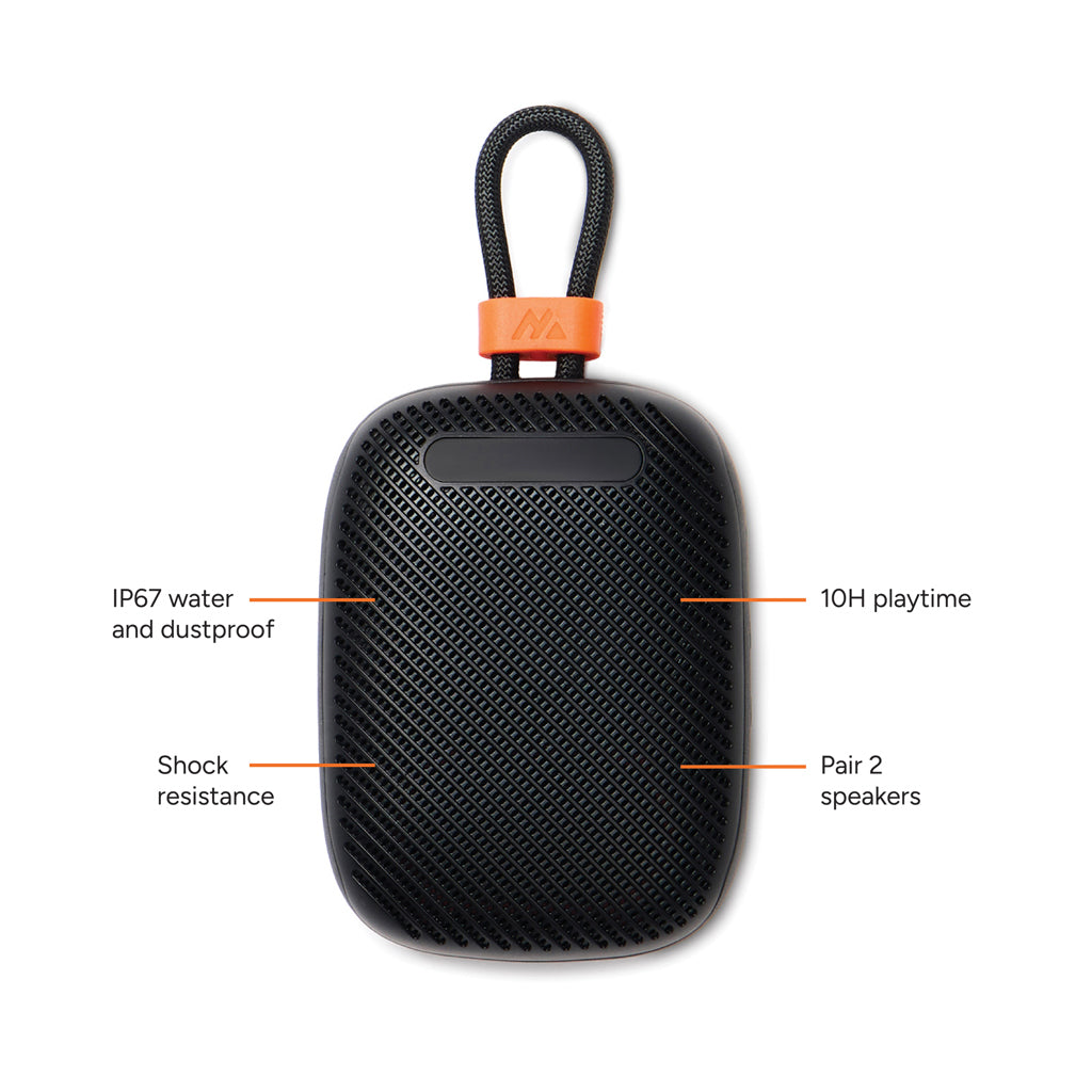 Nordic Drift Titan IP67 Water and Dustproof 5W Speaker - Black