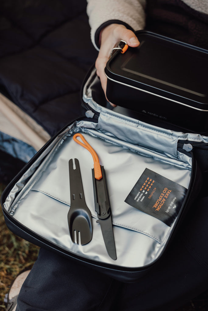 Nordic Drift Trail 4 in 1 outdoor cutlery - Black