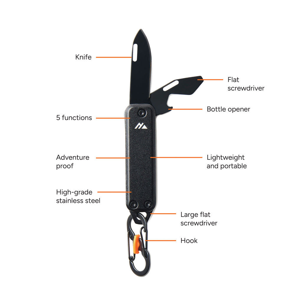 Nordic Drift Adventure keychain tool - Black