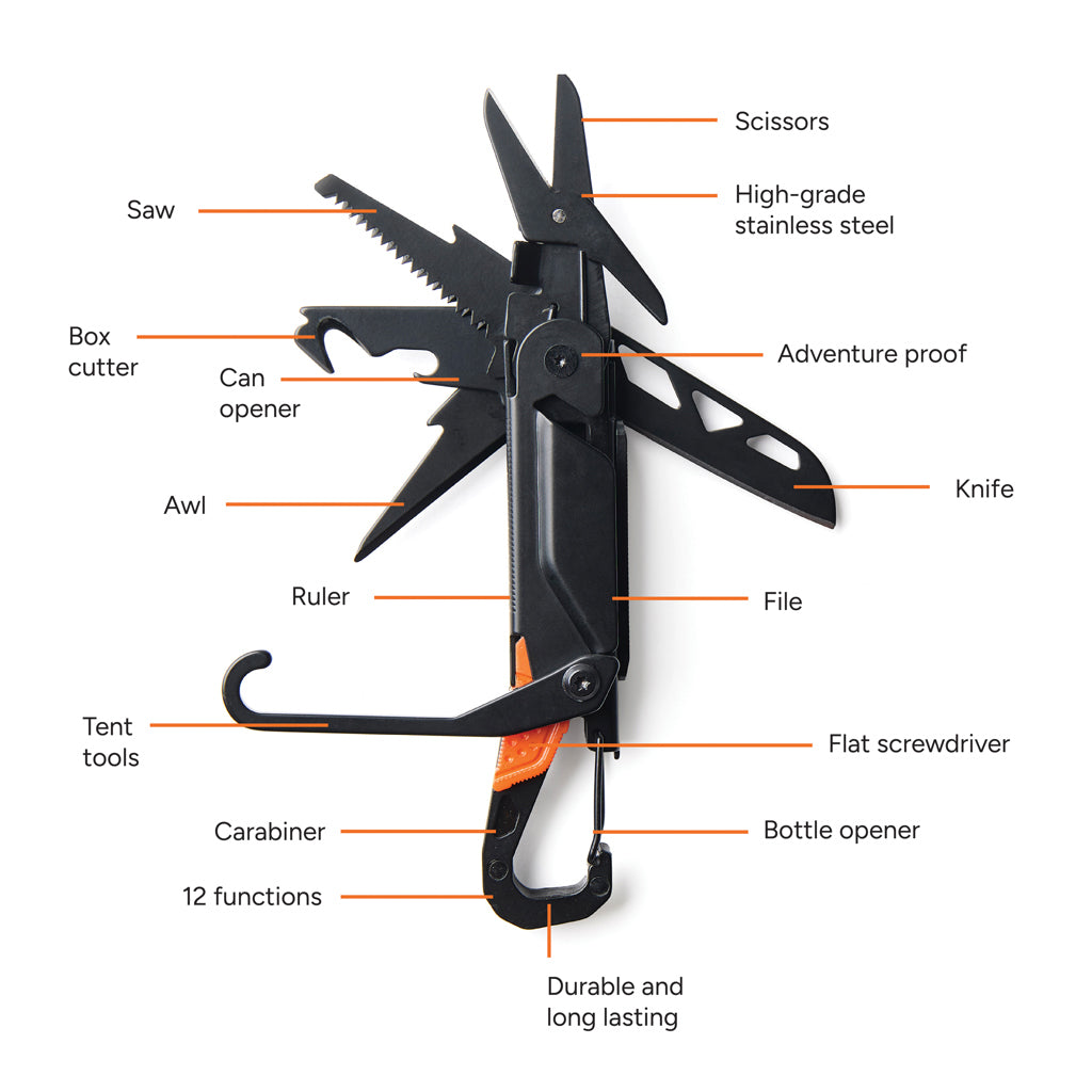 Nordic Drift Adventure Multitool - Black