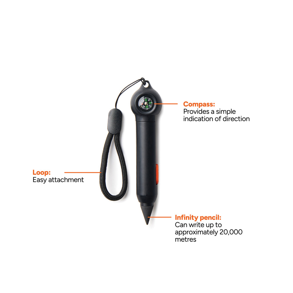 Nordic Drift Trail RCS Portable Infinity Pocket Pen W Compas - Black