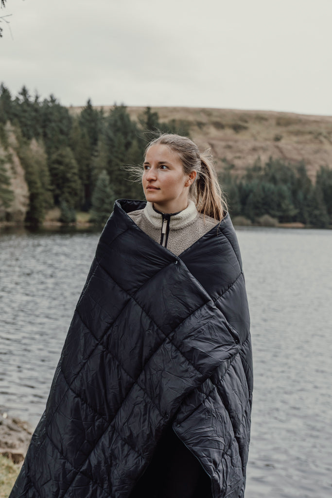 Nordic Drift GRS 3-in-1 Adventure Blanket - Black