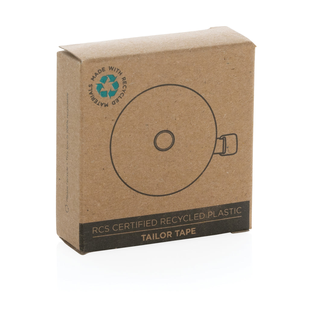 RCS recycled plastic tailor tape - White
