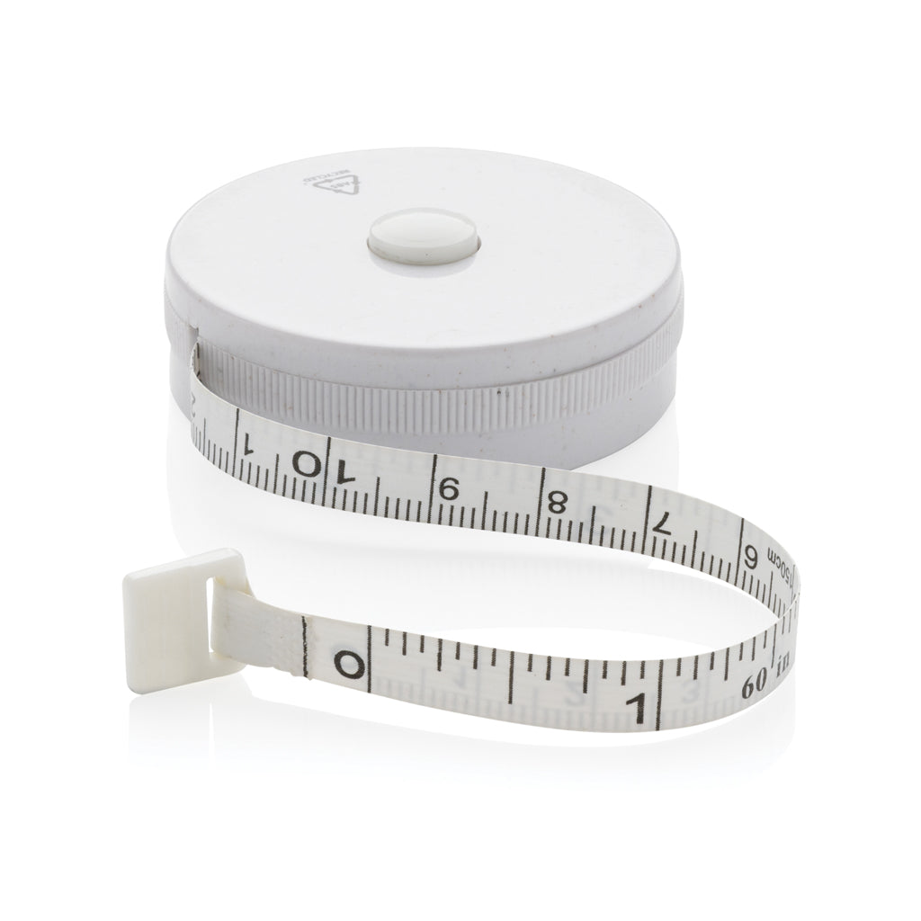RCS recycled plastic & bamboo tailor tape - White