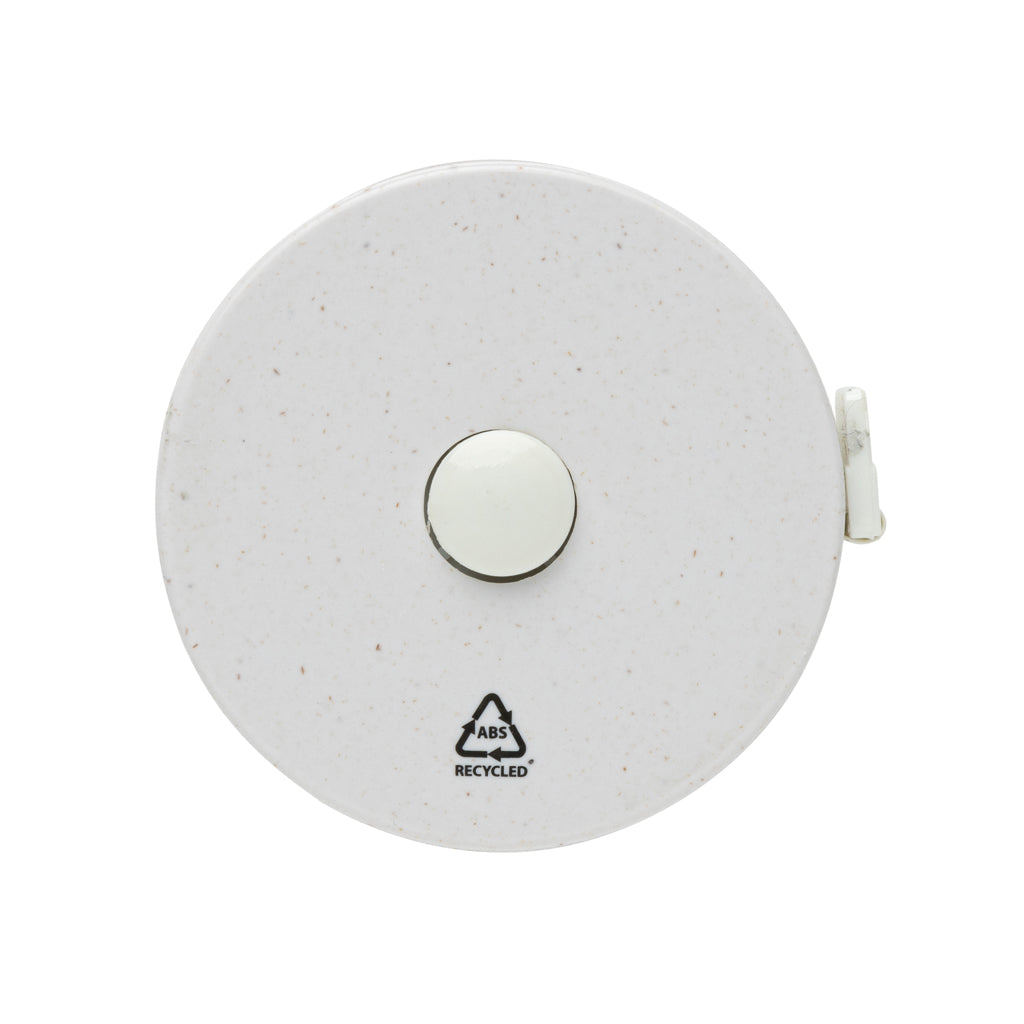 RCS recycled plastic & bamboo tailor tape - White