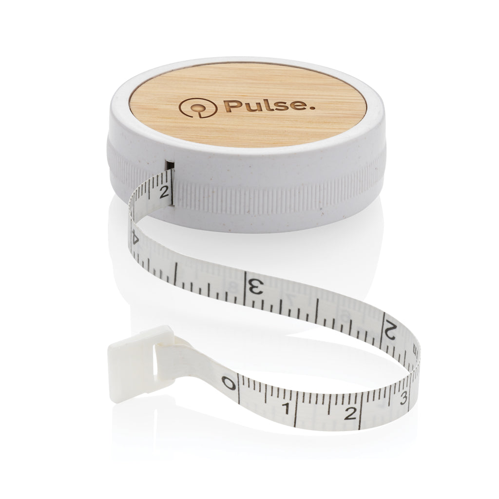 RCS recycled plastic & bamboo tailor tape - White