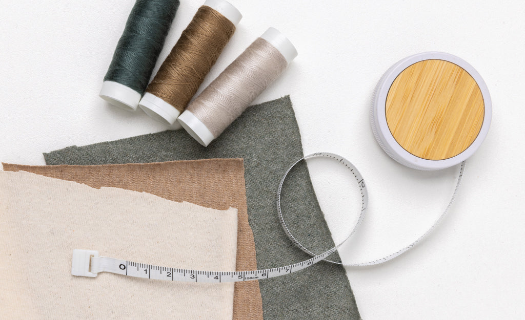 RCS recycled plastic & bamboo tailor tape - White