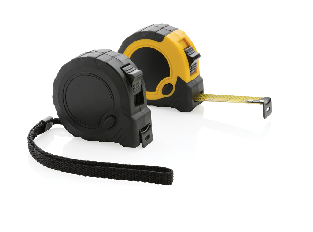 RCS recycled plastic 3M/16 mm tape with stop button - Yellow