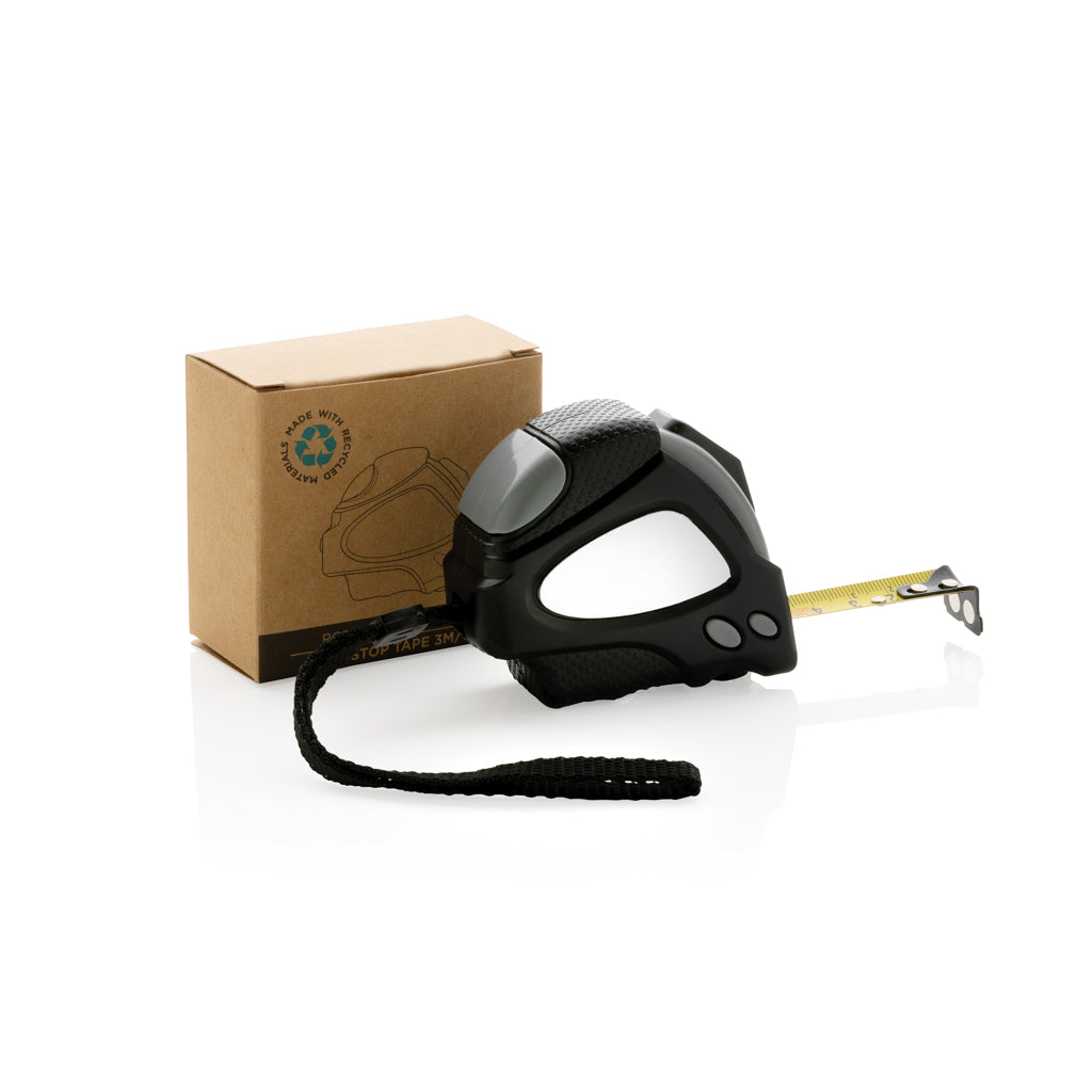 RCS recycled plastic Auto stop tape 3m/16mm - Black