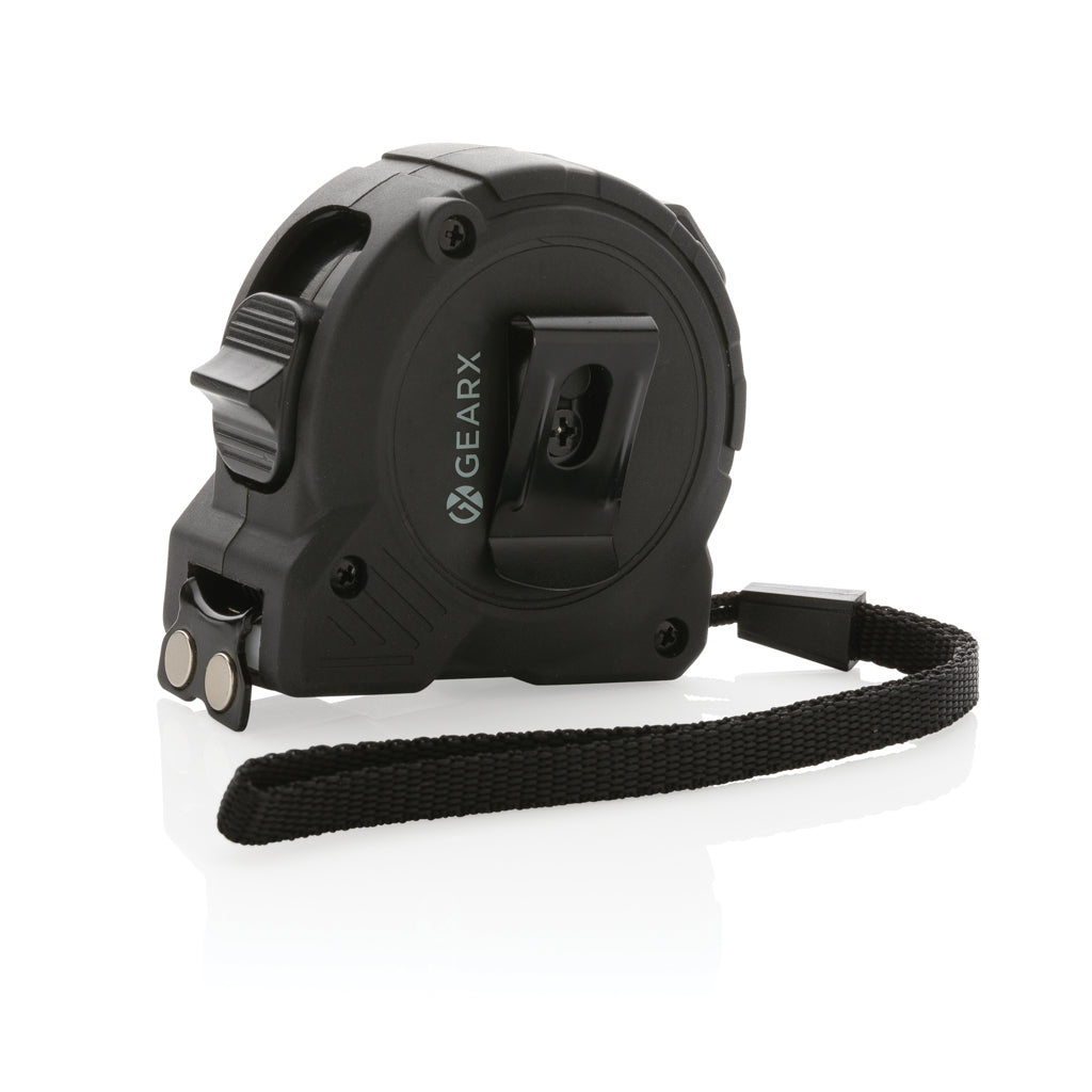 Gear X 5M measuring Tape with slow/fast retract function - Black