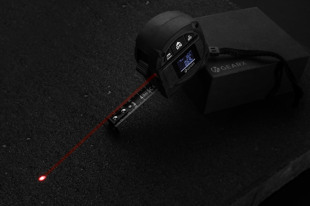 Gear X measuring 5M tape with 30M laser - Black
