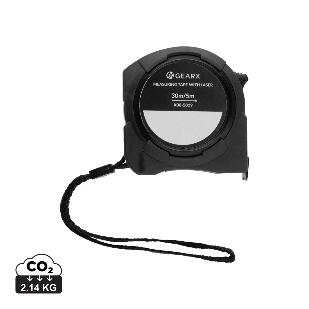 Gear X measuring 5M tape with 30M laser - Black