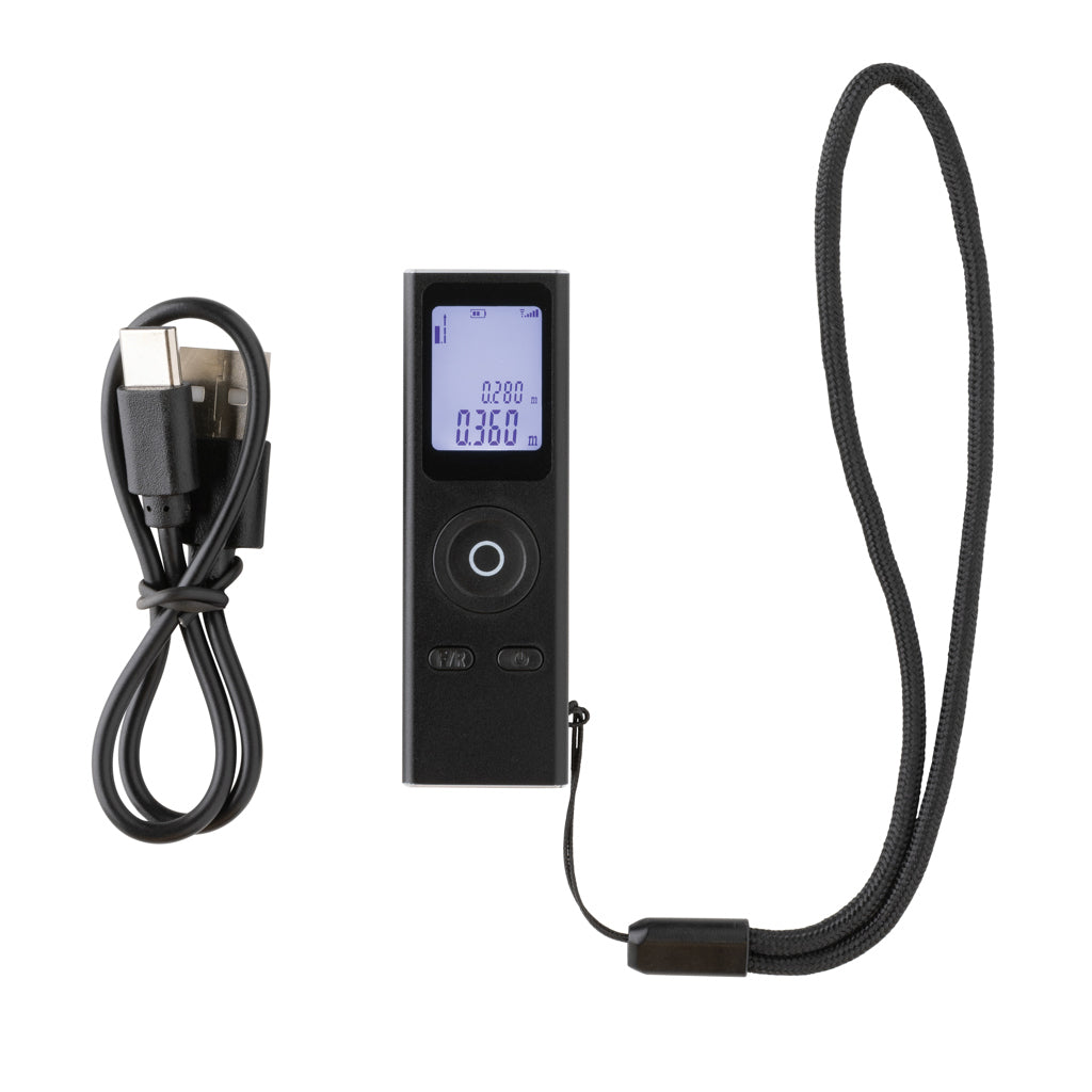 Gear X RCS recycled aluminium 30 metre laser measure - Black