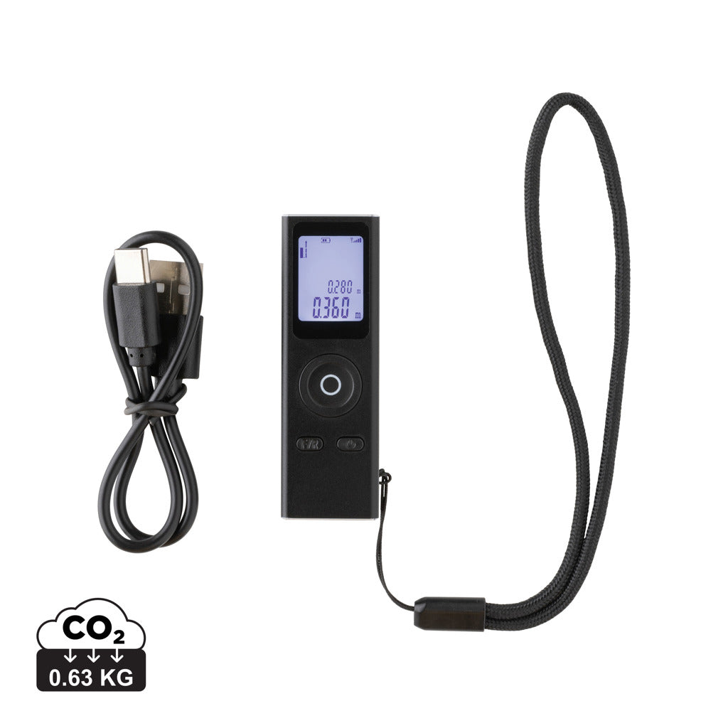 Gear X RCS recycled aluminium 30 metre laser measure - Black