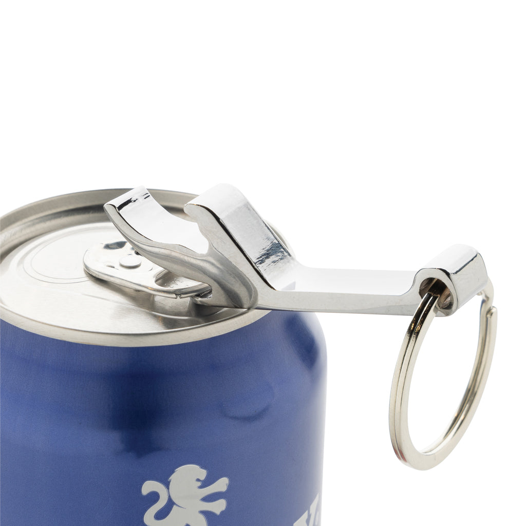 RCS recycled zinc alloy bottle opener keychain - Silver