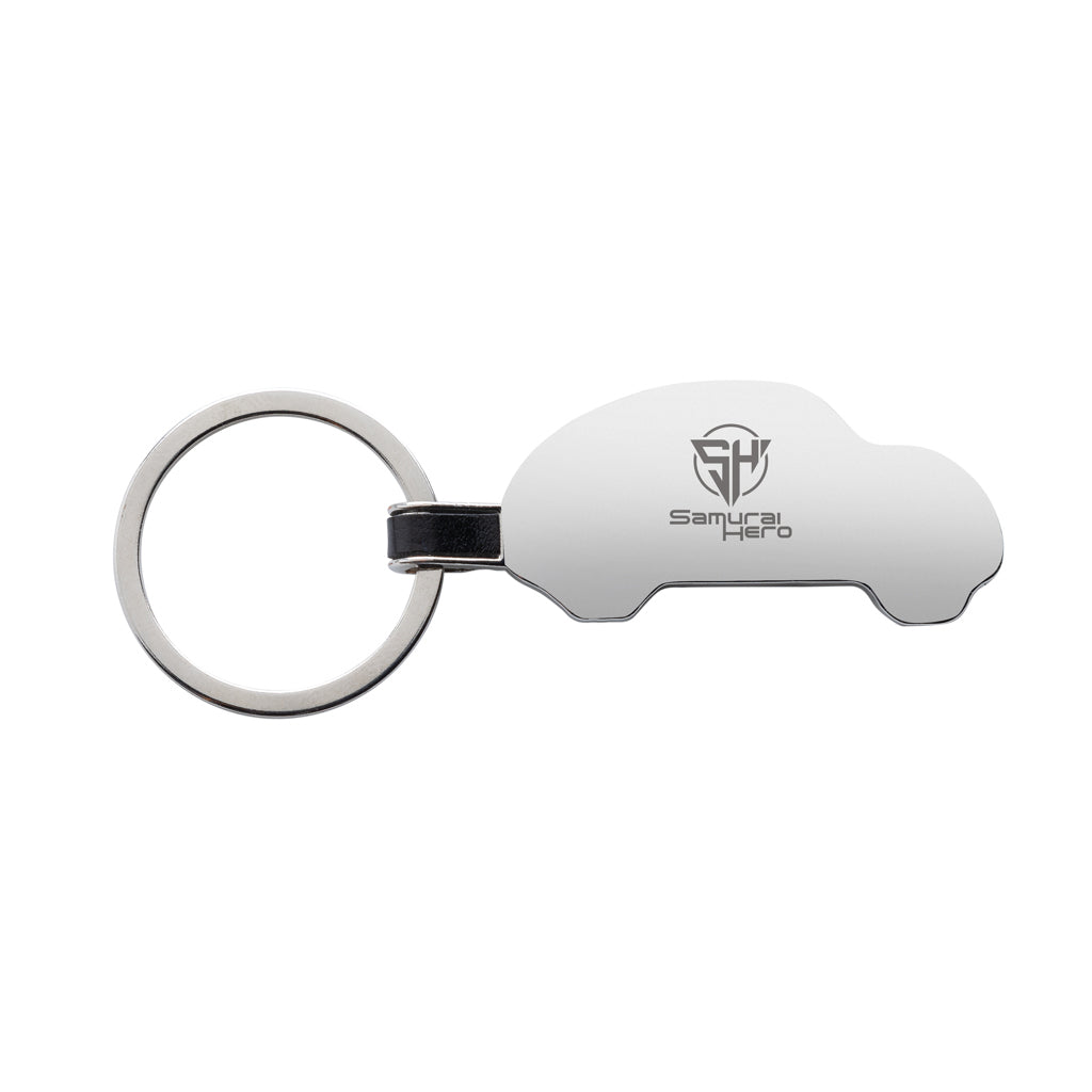 RCS recycled zinc alloy car keyring - Silver