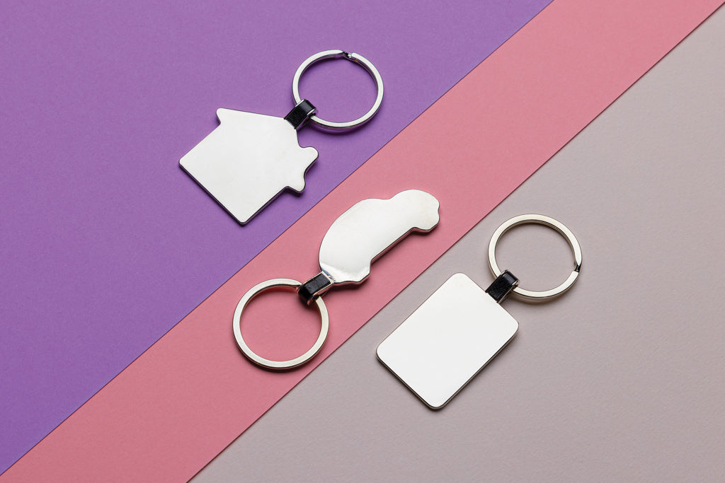 RCS recycled zinc alloy car keyring - Silver