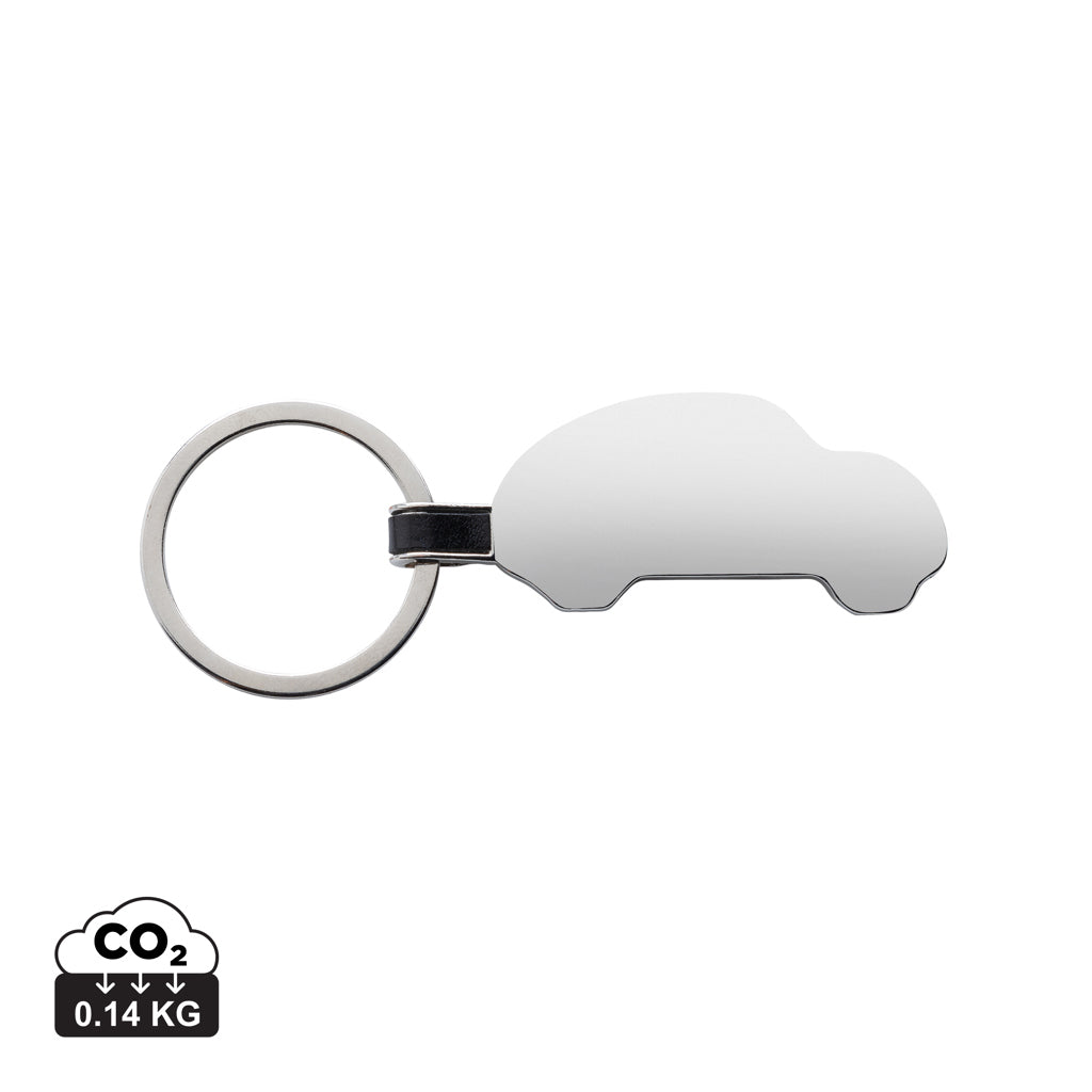 RCS recycled zinc alloy car keyring - Silver