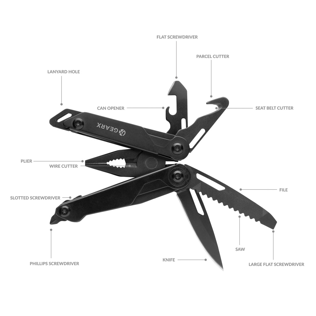 Gear X plier multitool - Black