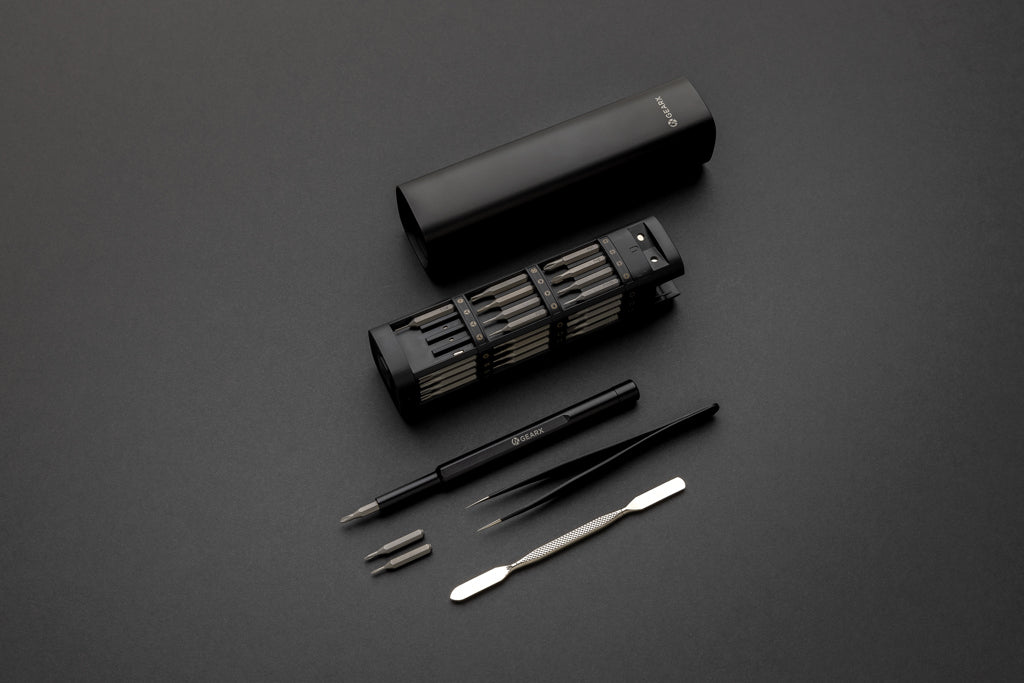 Gear X RCS recycled aluminium precision screwdriver set 46pc - Black