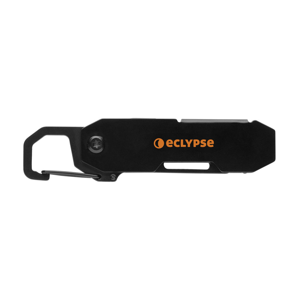 Gear X foldable EDC tool with carabiner and parcel cutter - Black