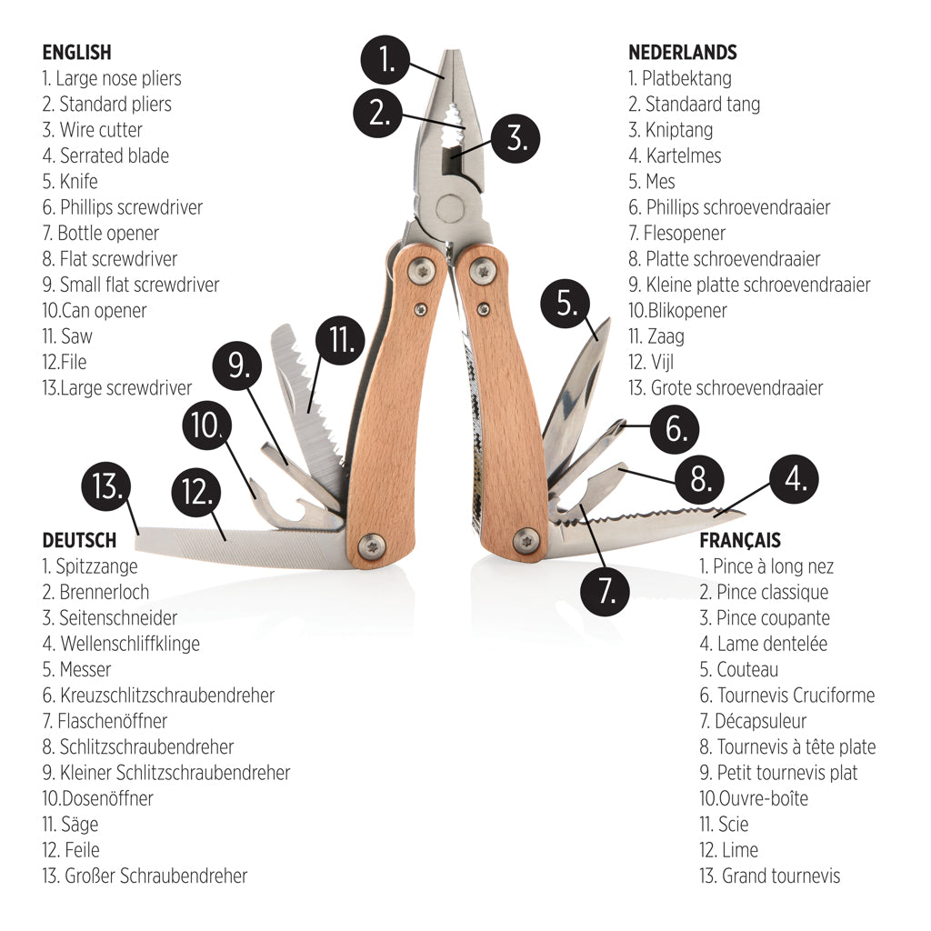 Wood multitool - Brown