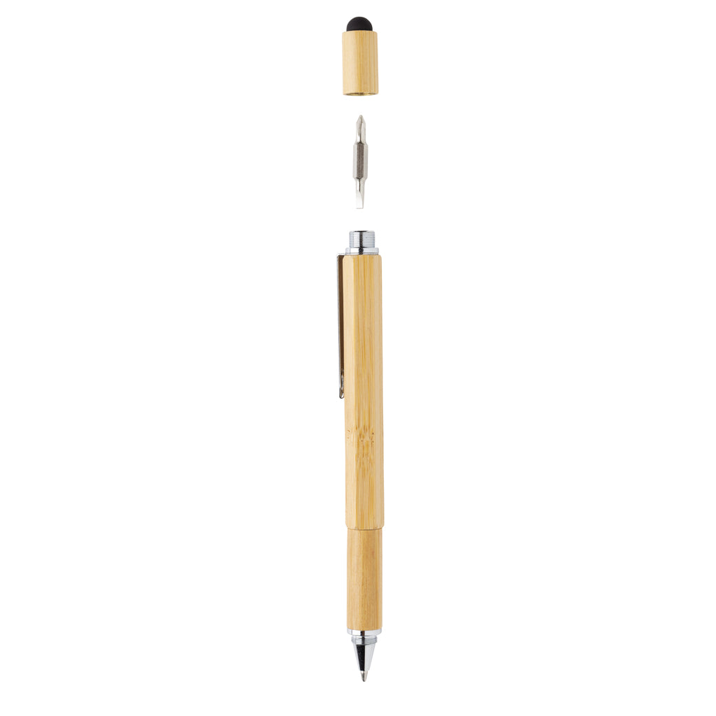 Bamboo 5-in-1 toolpen - Brown