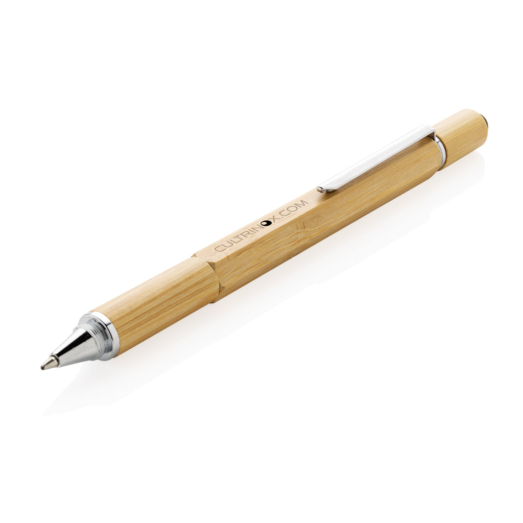 Bamboo 5-in-1 toolpen - Brown