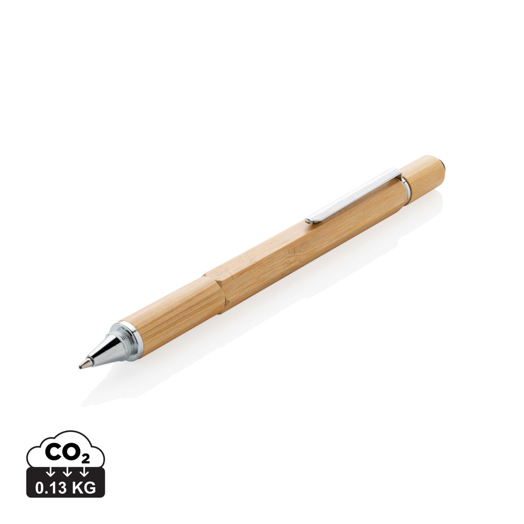 Bamboo 5-in-1 toolpen - Brown