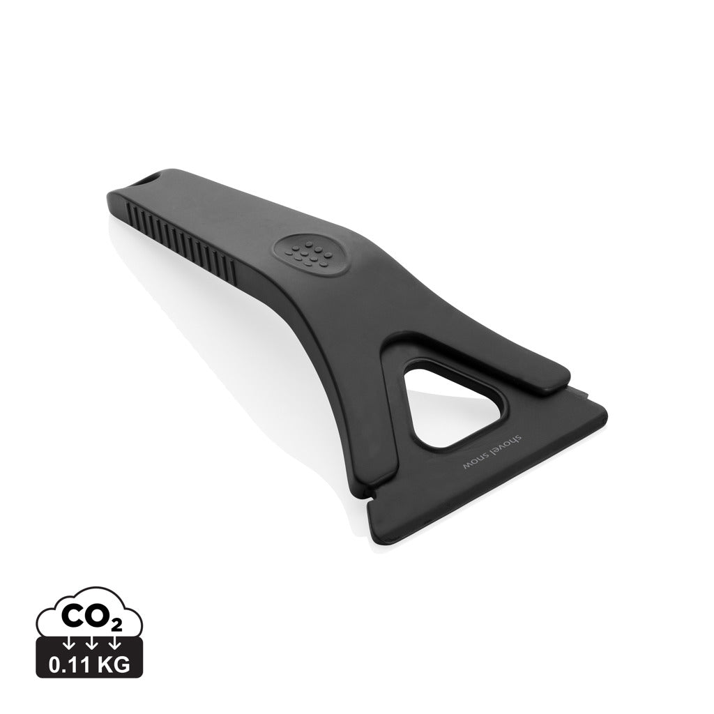 Polard RCS certified recycled plastic 3-in-1 ice scraper - Black
