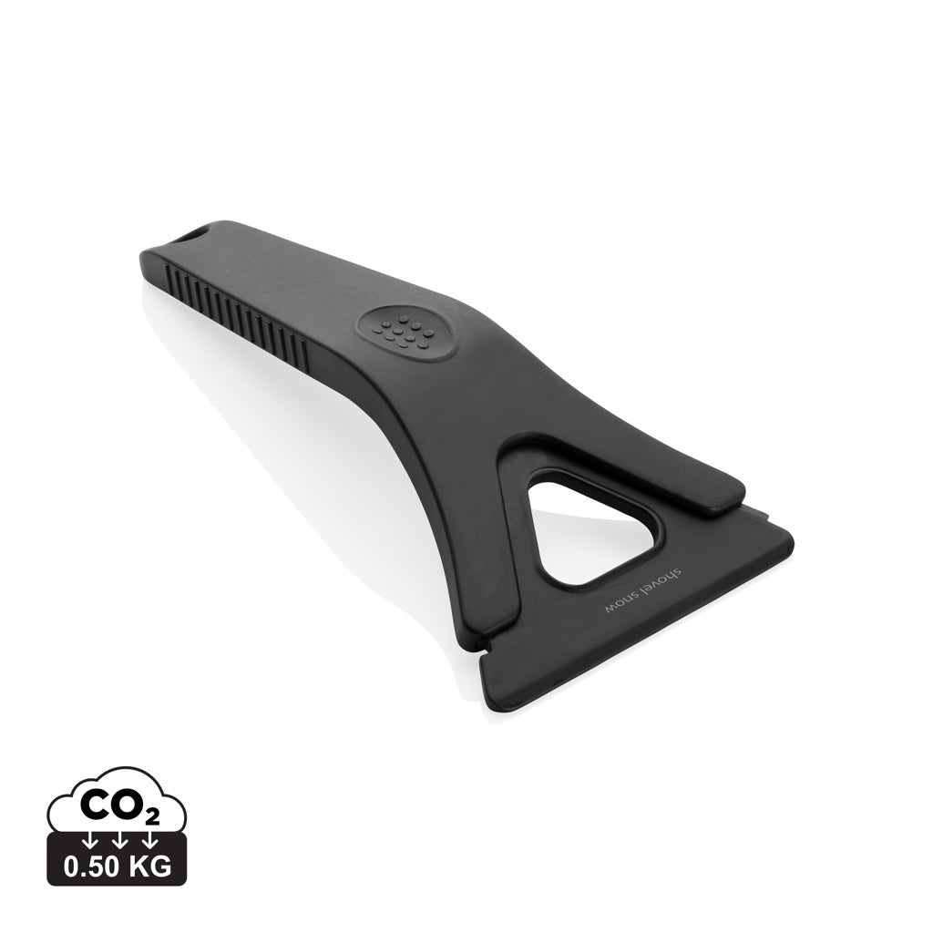 Polard RCS certified recycled plastic 3-in-1 ice scraper - Black